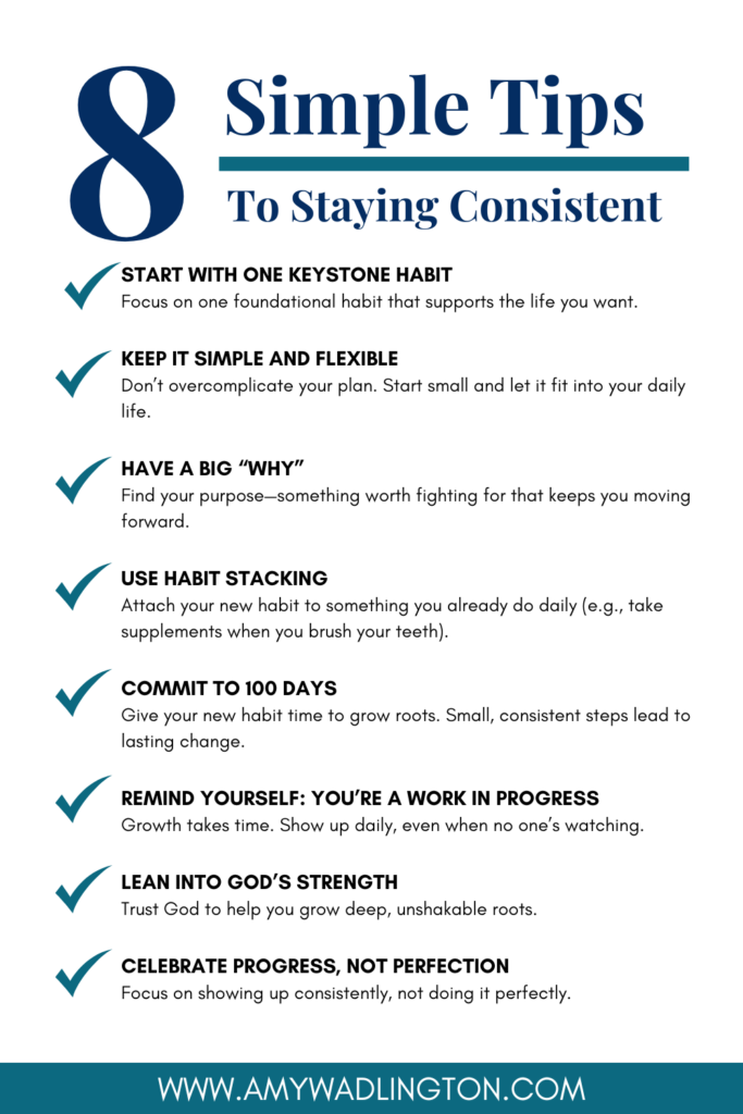 8 simple steps to staying consistent