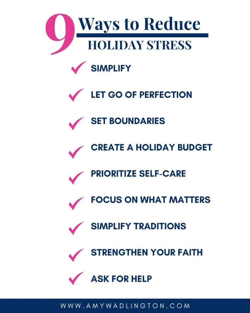 Reduce holiday stress with Christian Life Coach, Amy Wadlington