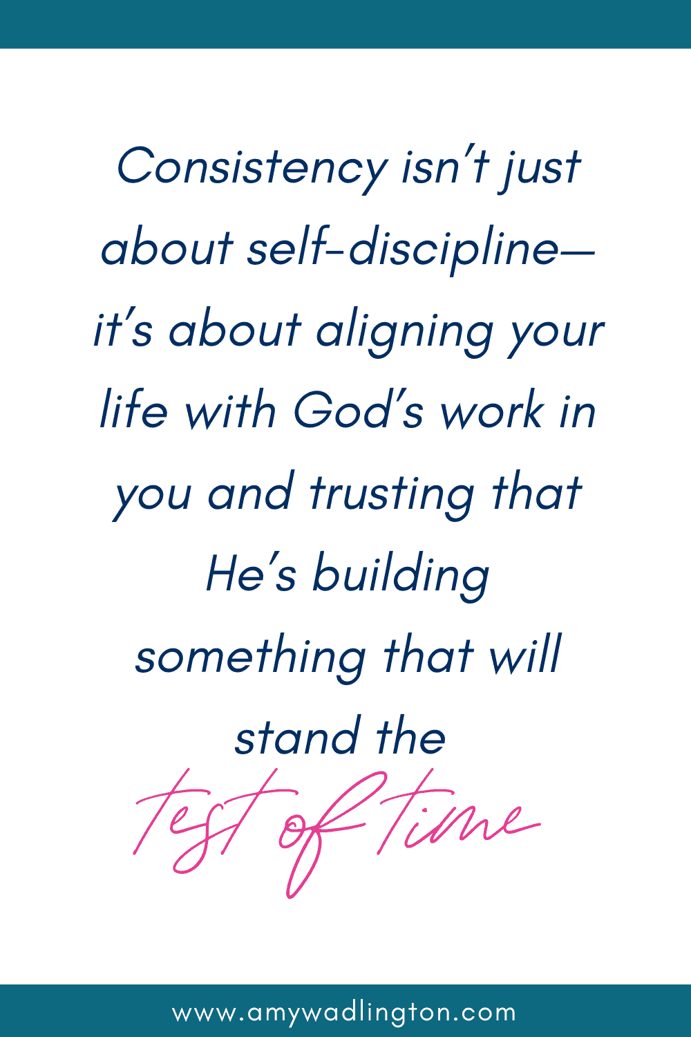 How to Stay Consistent: Go From Frustration to Faithfulness