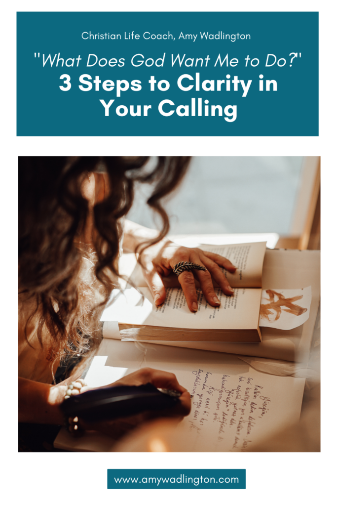 what does God want me to do? 3 steps to clarity in your calling