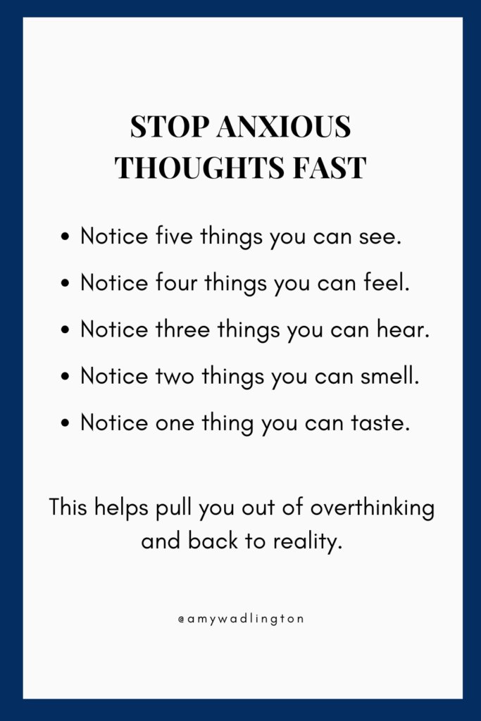 how to stop anxious thoughts