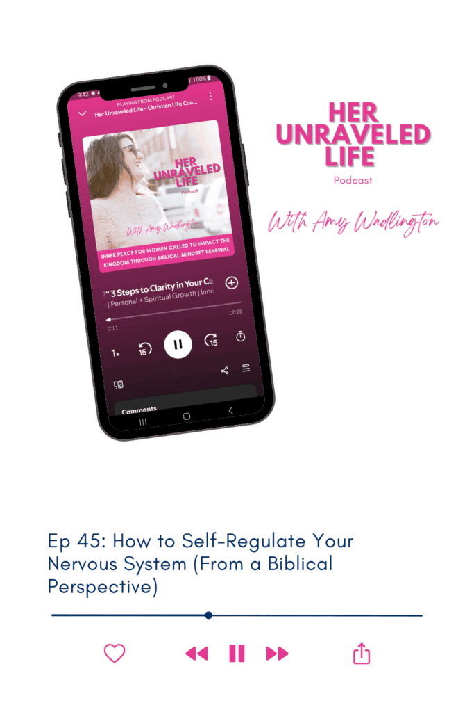how to self regulate your nervous system from a biblical perspective
