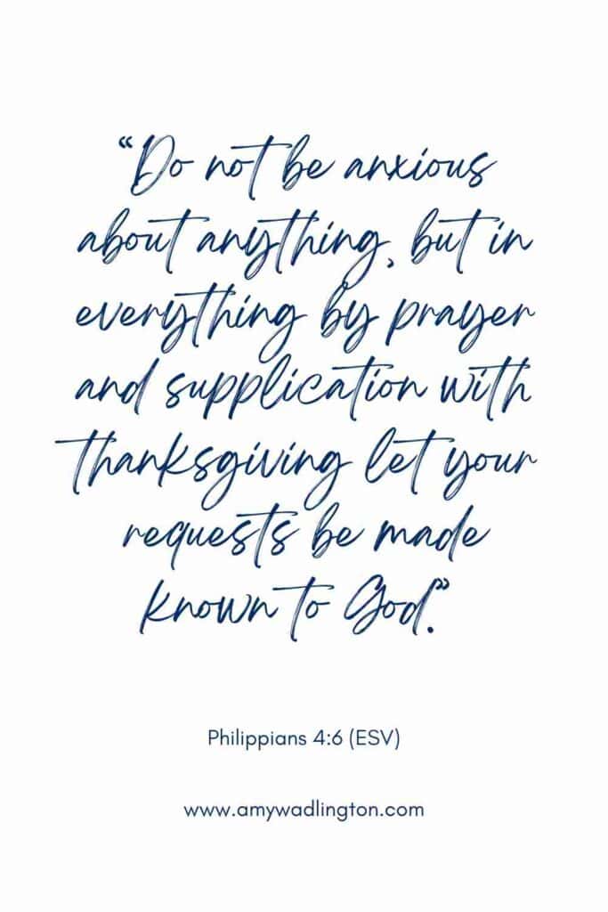 don't be anxious about anything bible verse