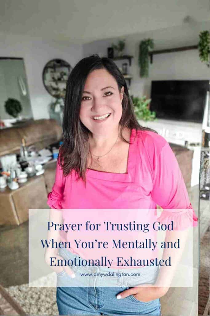 prayer for trusting God when you're exausted
