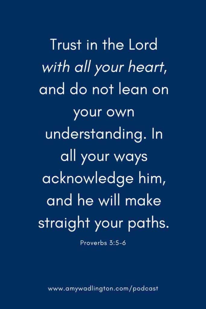 verse about trusting God with all your heart