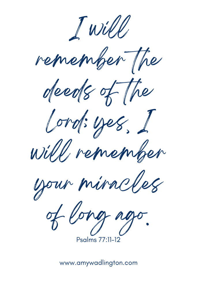 Psalms 77:11-12
